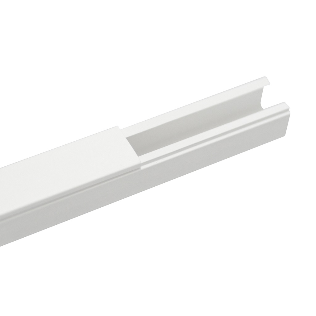 CANALETA DE PVC C/TAPA DE 8X12X2000MM BCO