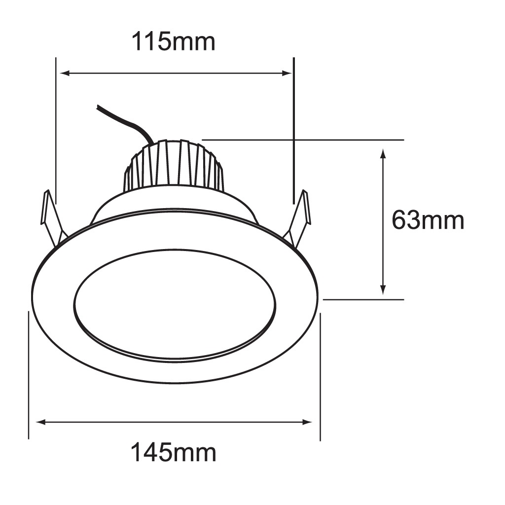 LUM INT EMP TECHO LED 9W 120-240V 27-65K BCO NOVA SMART