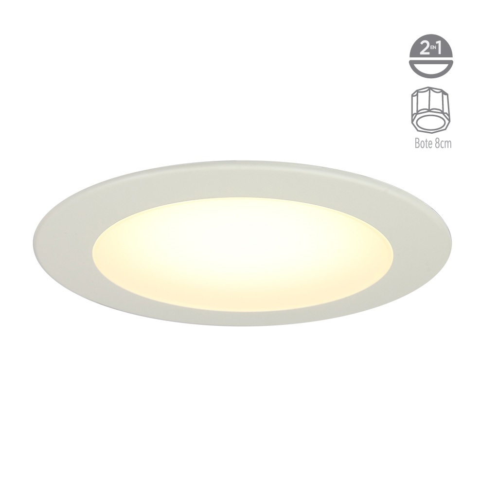 LUM INT EMP TECHO LED 9W 120-240V 27-65K BCO NOVA SMART