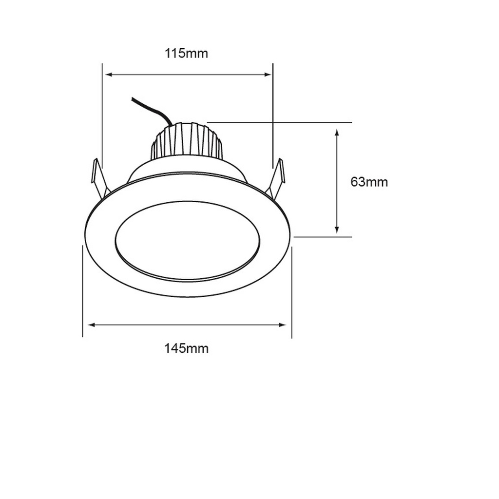 LUM INT EMP TECHO LED 9W 120-240V 27-65K NGO NOVA SMART