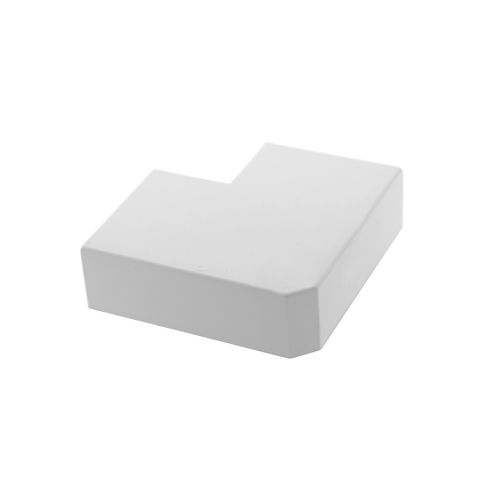 CODO PLANO DE PVC 90ø  P/CANALETA 17X20mm  BLANCO