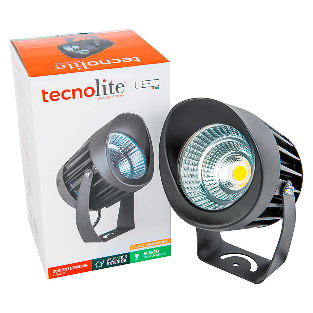 LUM EXT ACENTO LED 20W 100-240V 30 K NGO LYNX II TECNOLITE