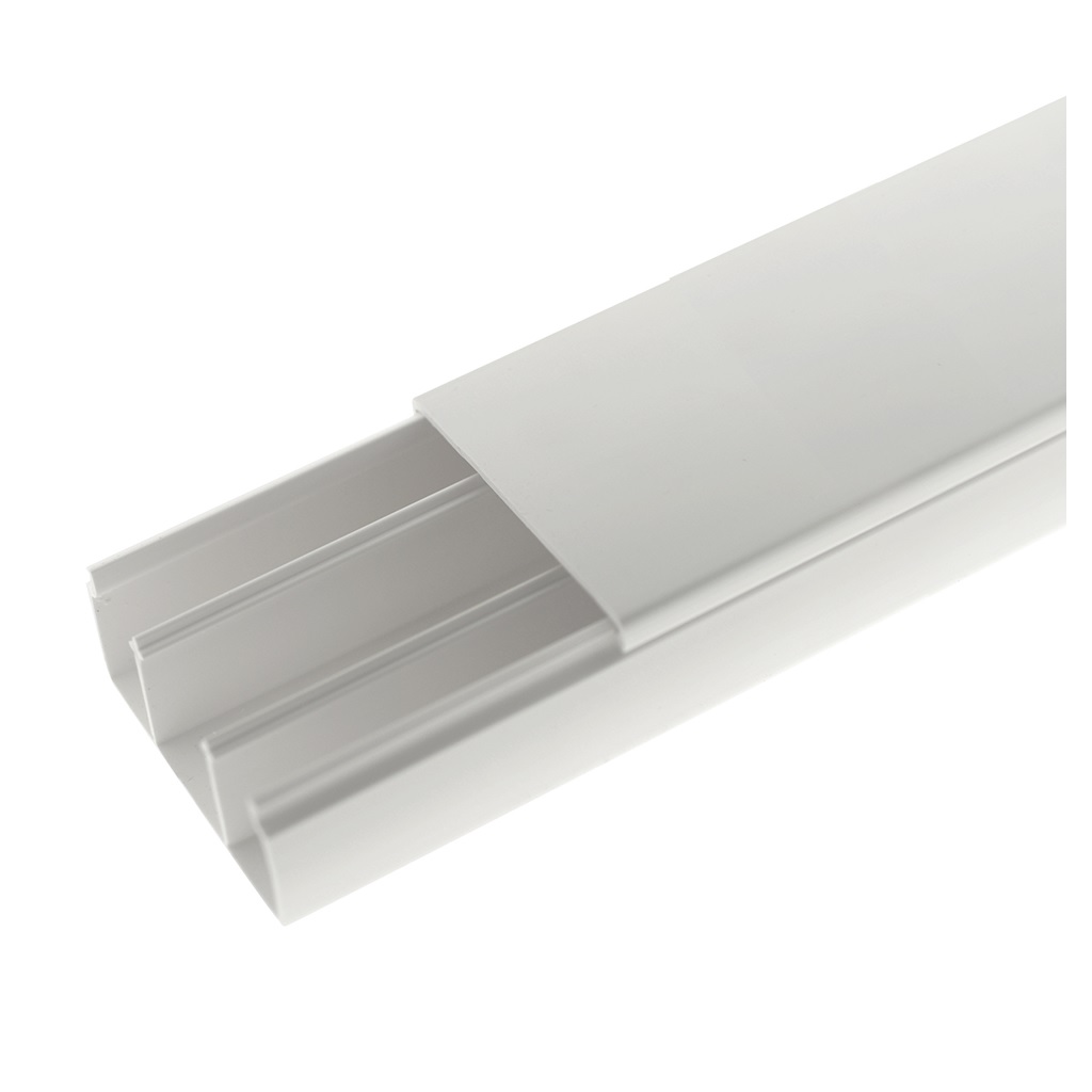 CANALETA DE 25X60X2500mm 3 VIAS BLANCO