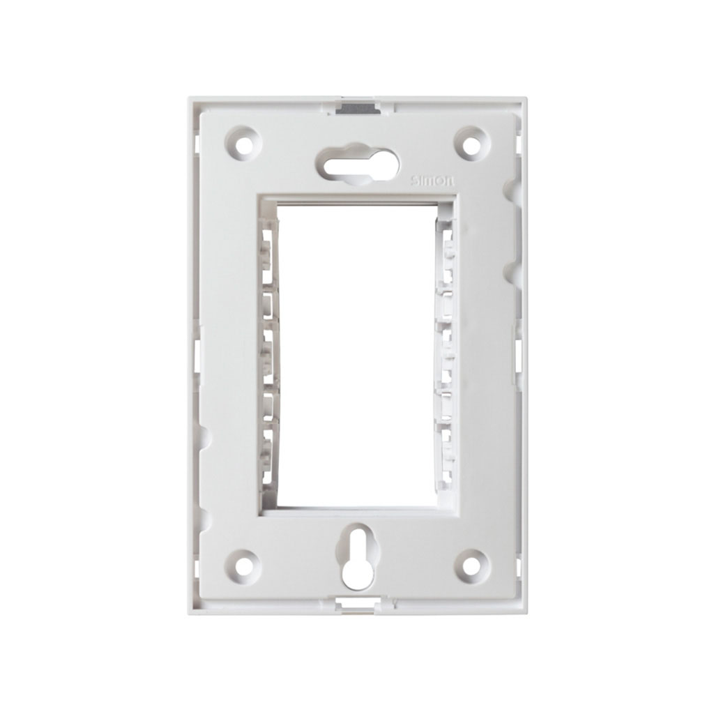 CHASIS DE COLOR BLANCO C/TORNILLOS SIMON