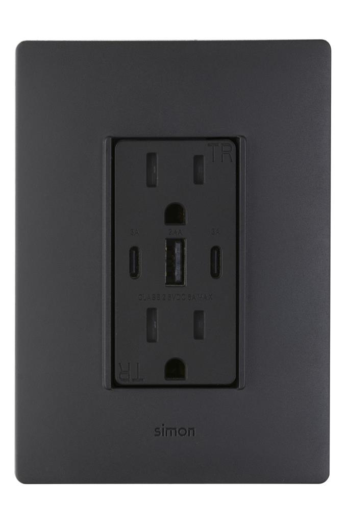CONTACTO DUPLX 2P+T 15A 125V C/USB A+2XC 5VDC 2.4A+3A GT S26
