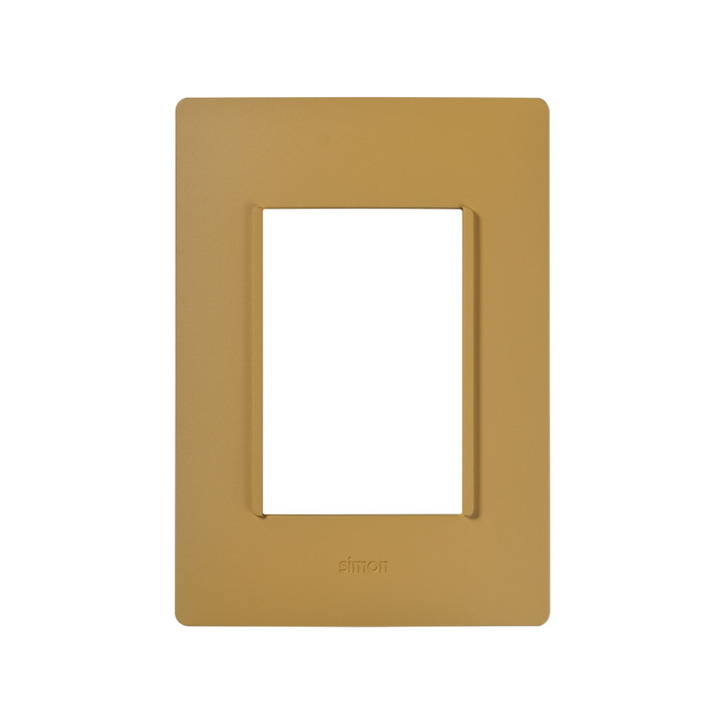 PLACA 3 MODULOS AMARILLO AMBAR S26 SIMON