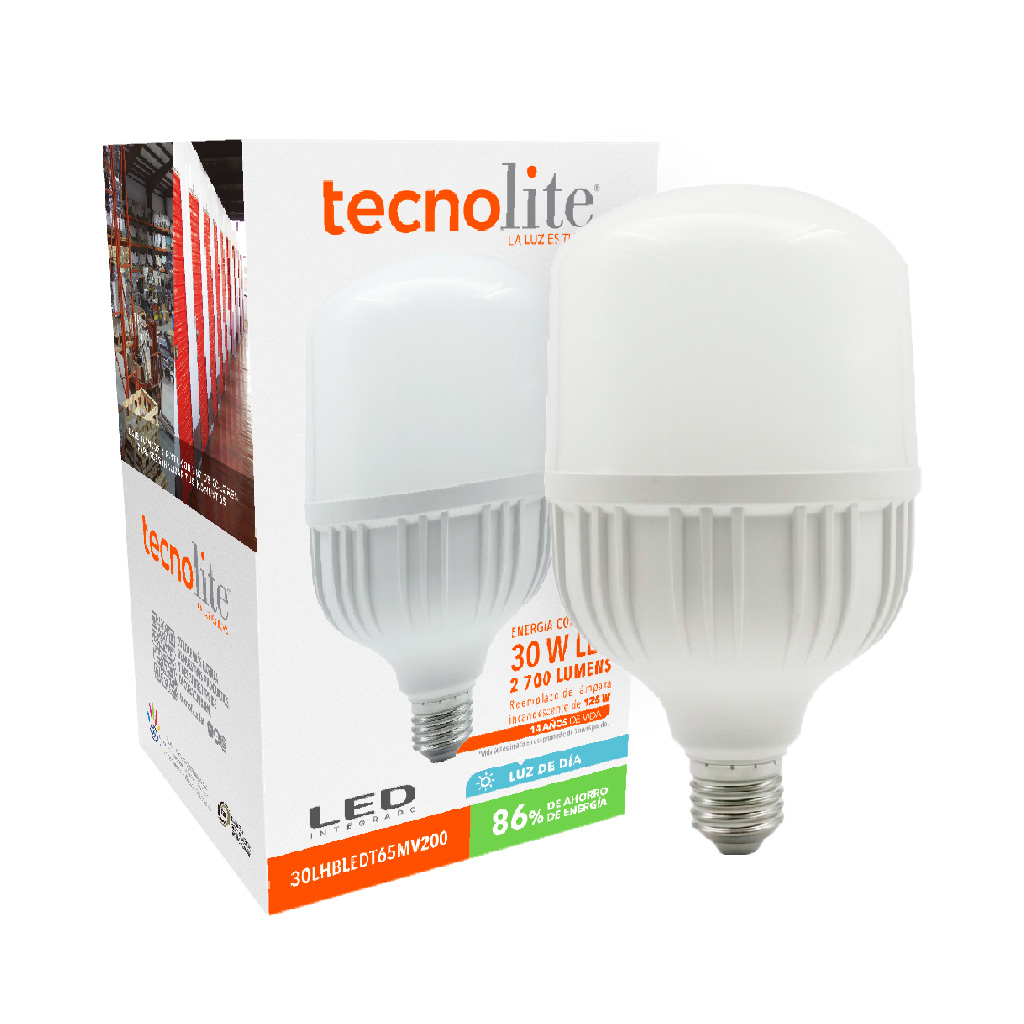 LAMP LED T100 E27 30W 100-240V 65K LICH III