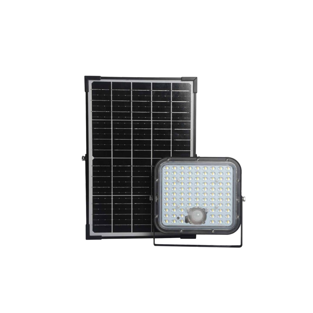 LUM EXT SOLAR LED 30W 4500LM 65K NEGRO TECNOLITE