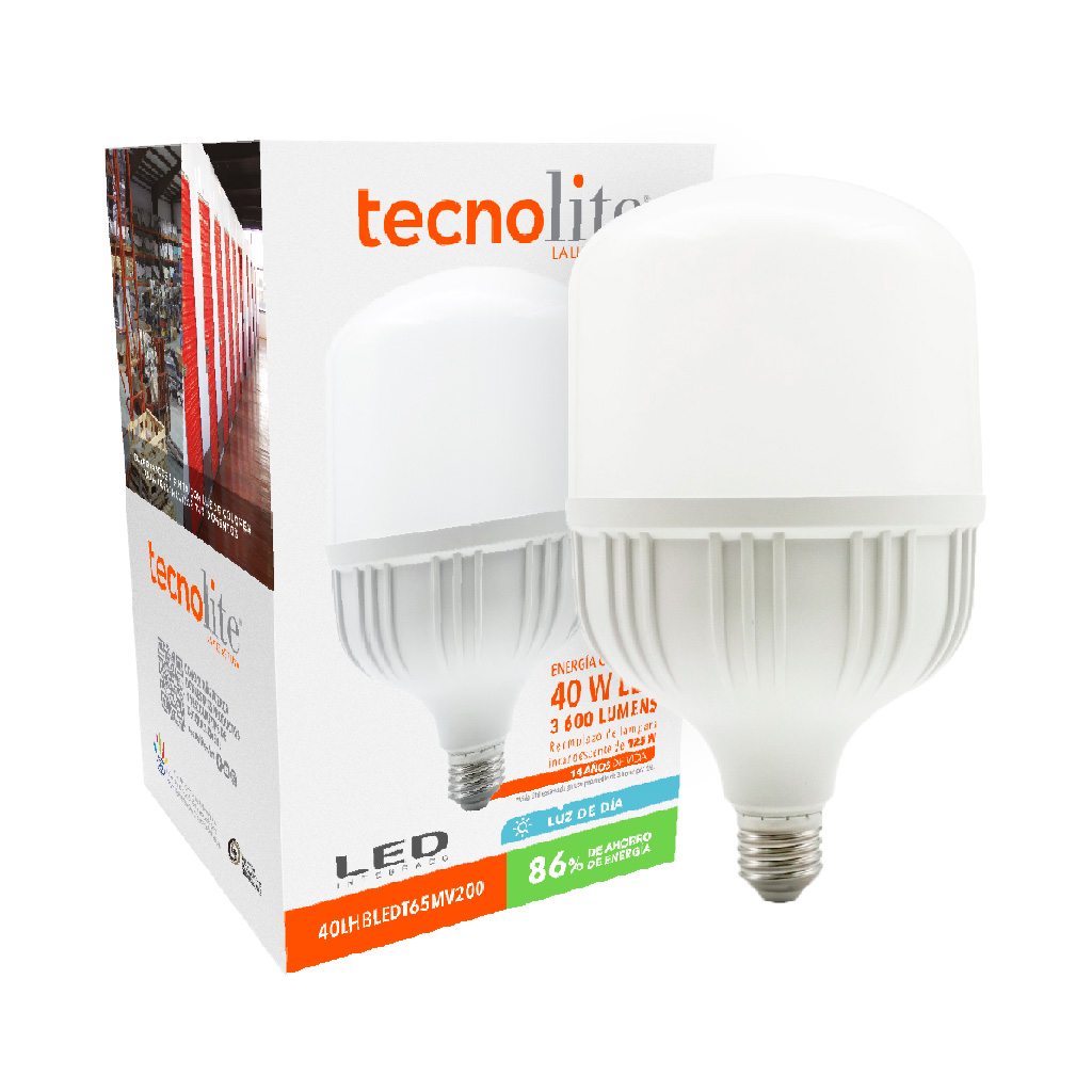 FOCO LED 20W 100-240V 6500K E27 1800LM TECNOLITE