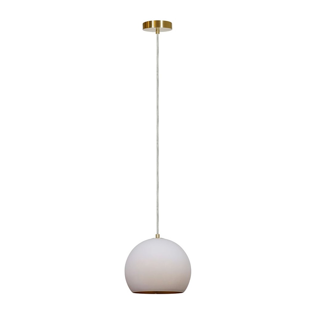 LUM INT SUSP TECHO E27 100-240V SIN LAMP ACERO VIDRIO LUNA