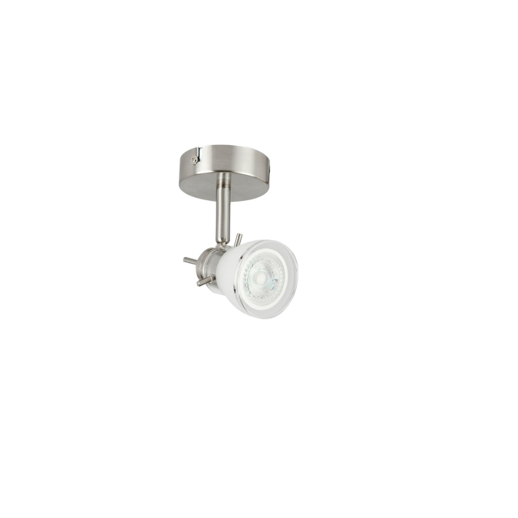 LUM INT/SOB DIRI GU10 100-240V SATIN S/LAMP BARCELO TECNO