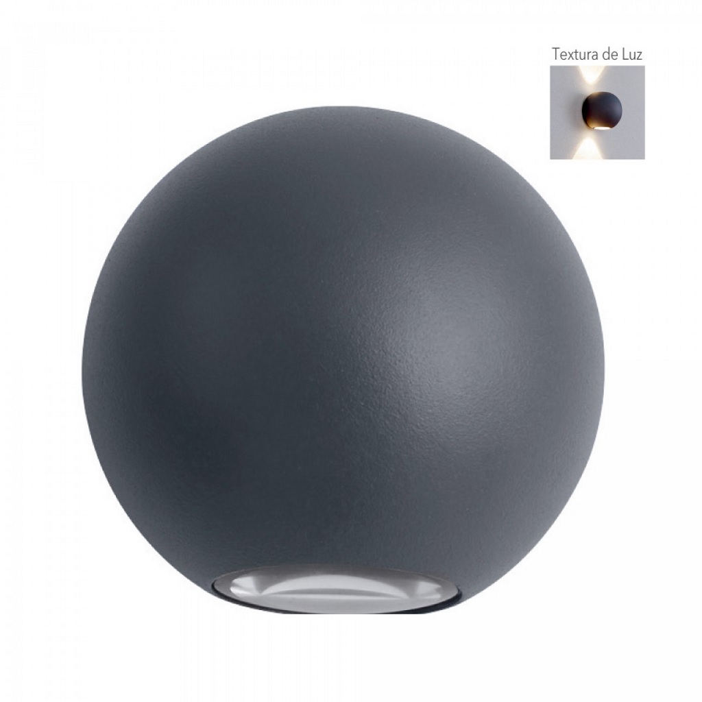 LUM EXT SOB MURO LED 4W 100-240V 30K IP54 NGO VERITATE II