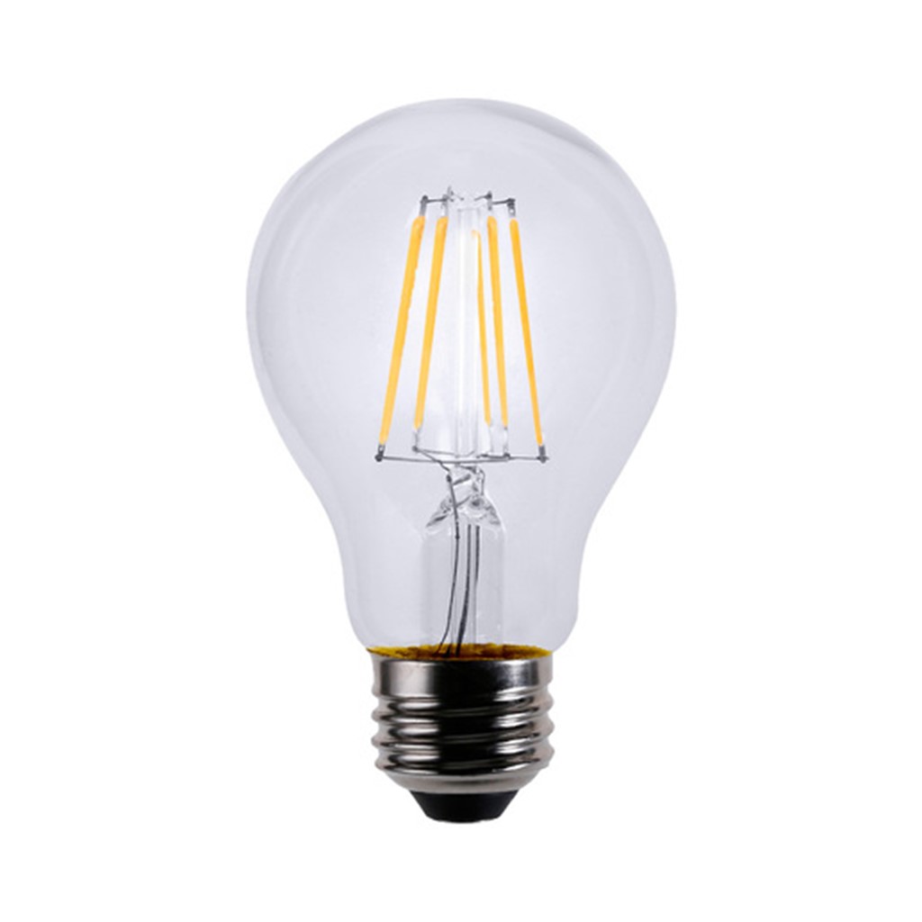 LAMP A19 E27 LED 7W 100-127V 65K TRANSP CRIST FILAMENTO