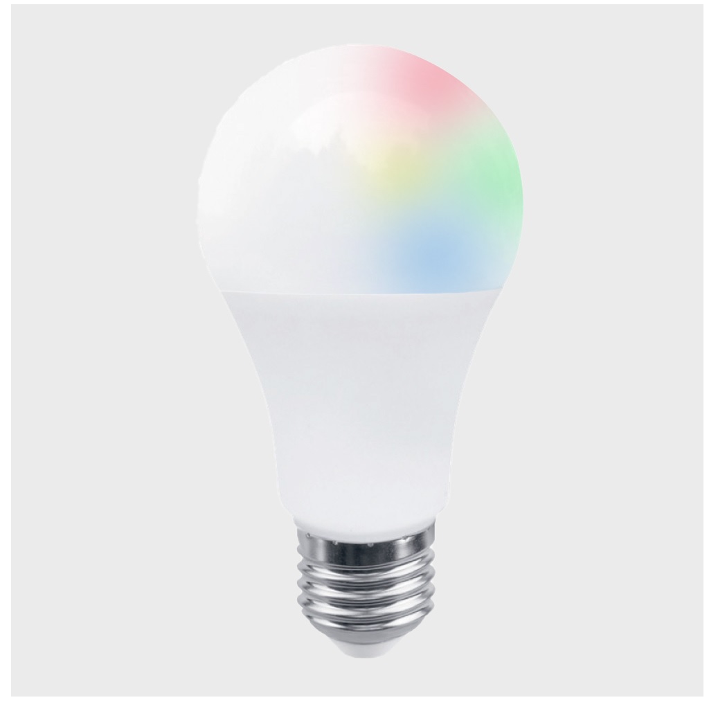 LAMP LED E27 A19 8W 100-127V 27/65K-RGB COLORS SMART