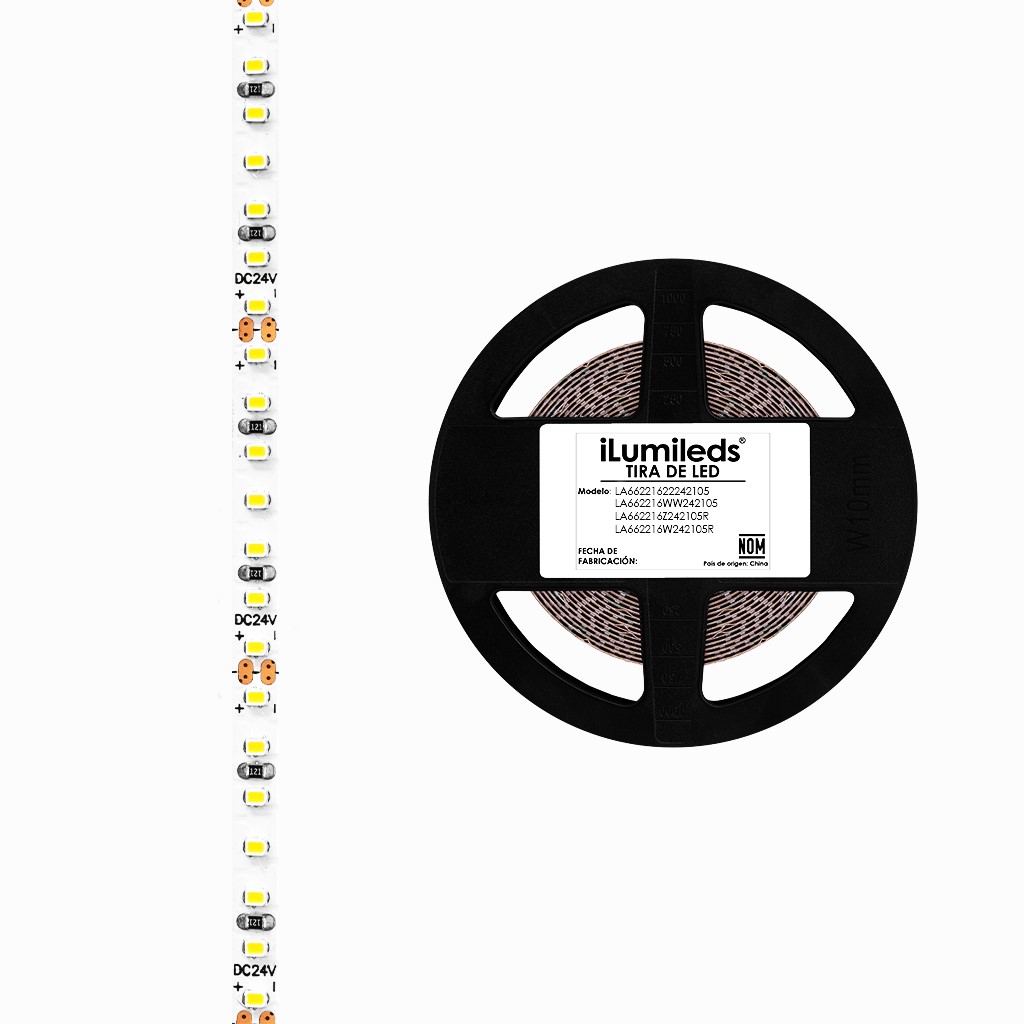 TIRA EXTRAPLANA LED 2216 210LEDXM 72W 24VCD 30K IP66 ROLLO
