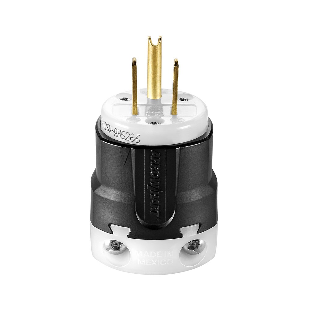 CLAVIJA ENTRADA RECTA 2P3H 15A 125VCA NEMA 5-15