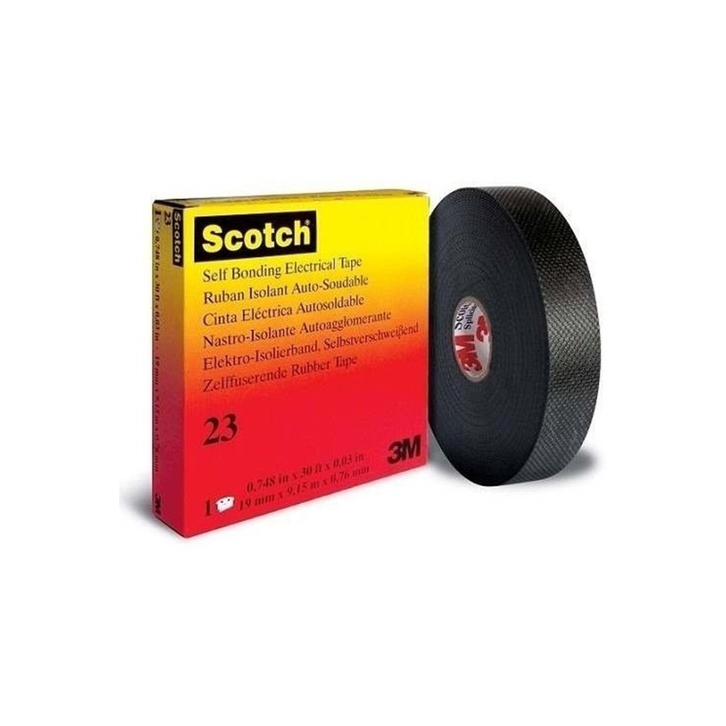 CINTA HULE AUTOFUSIONABLE SCOTCH 23 19MM 9.1MTS