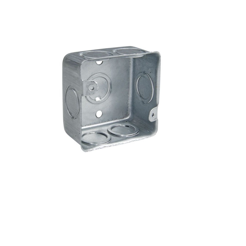 CAJA CUADRADA GALVANIZADA DE 1/2PG