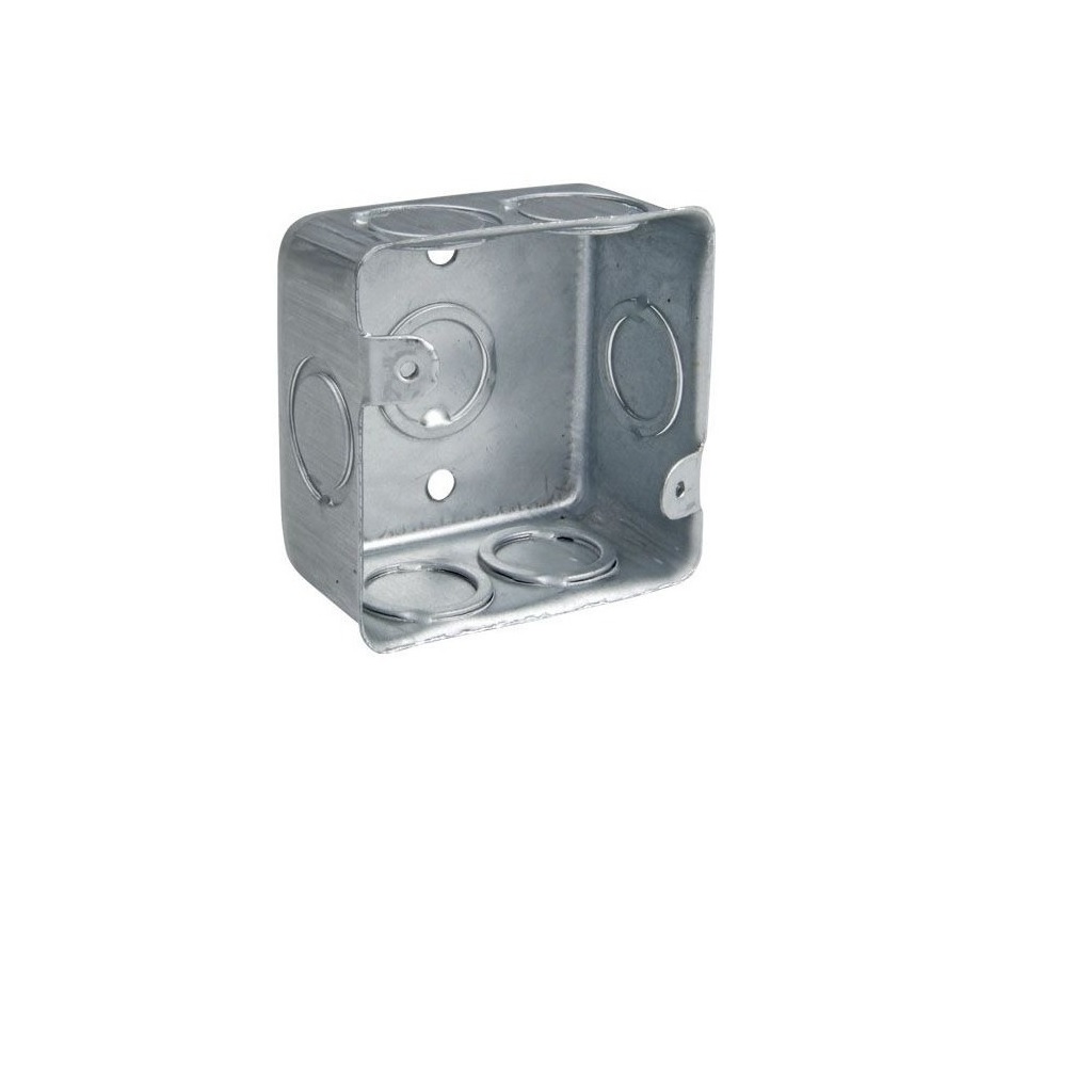 CAJA CUADRADA GALVANIZADA 1 1/2" C/TAPA