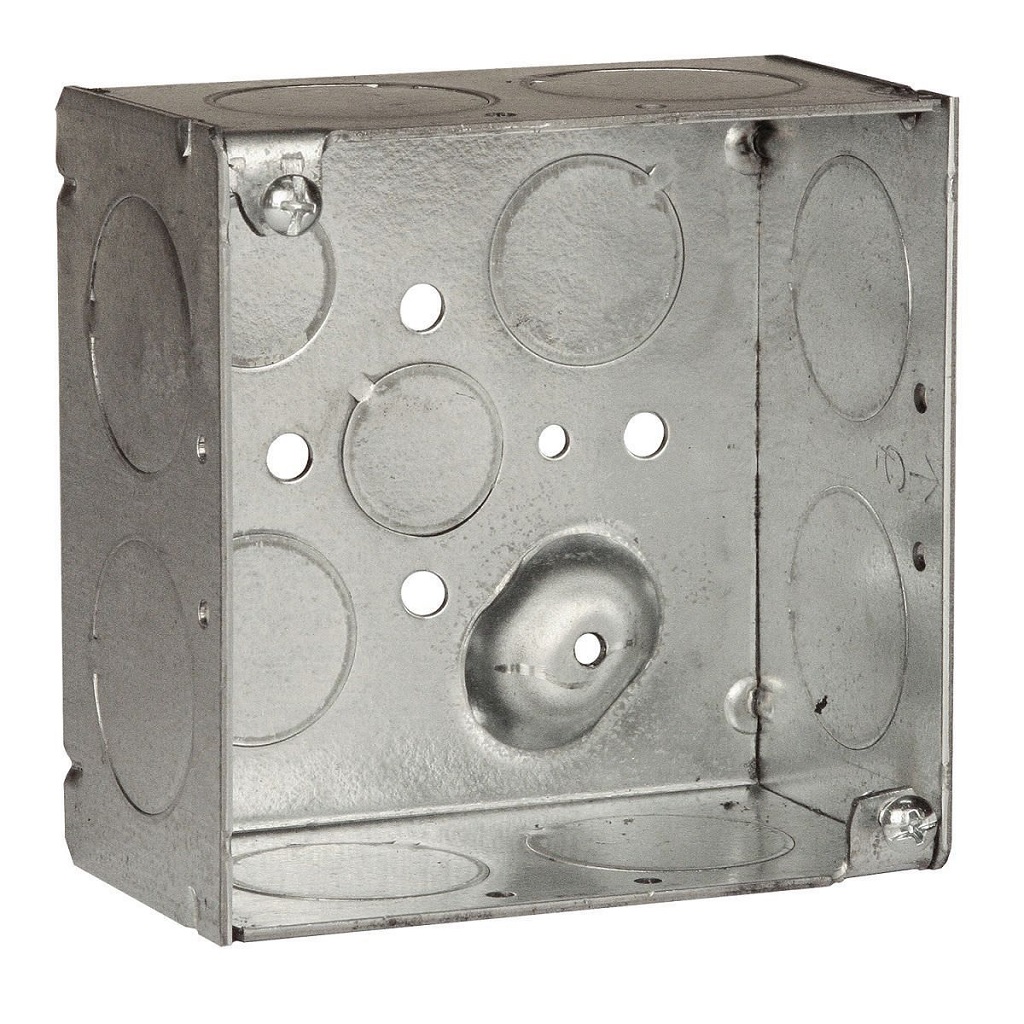 CAJA CUAD 4X21/8 KO:8-1 +3-1/2Y2-3/4