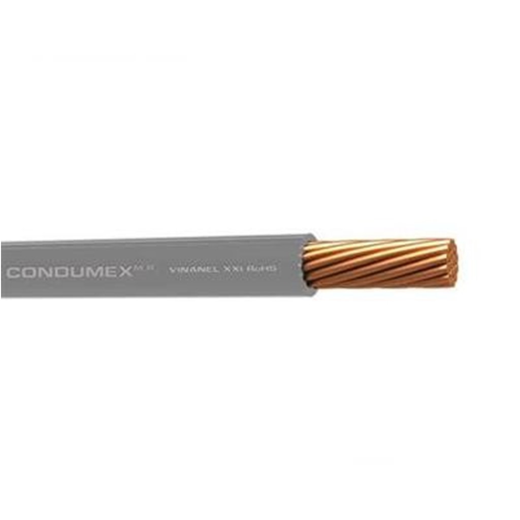 CABLE XXI THHW 12 AWG 90° CAJA 100M GRIS VINANEL