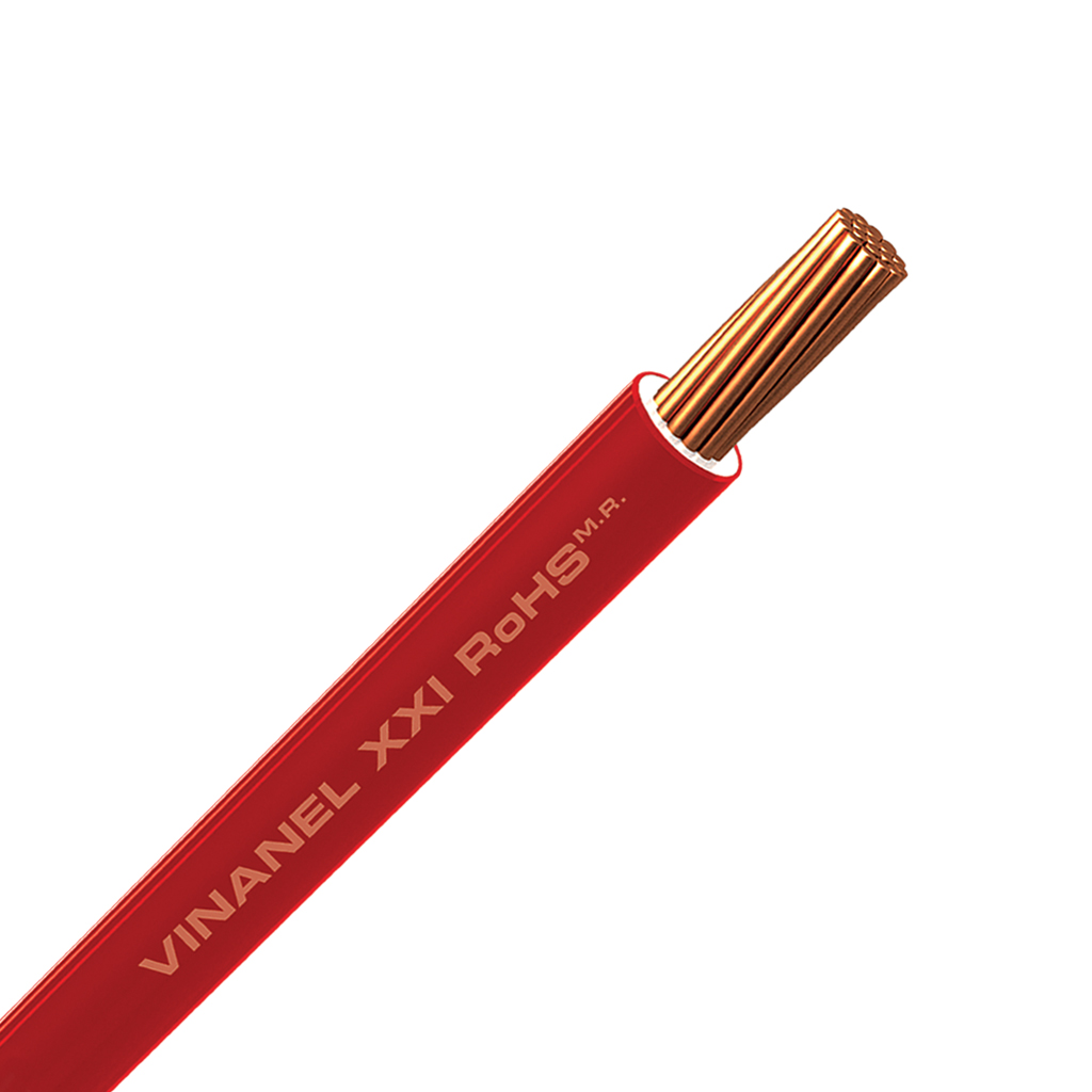 CABLE XXI THHW 12 AWG 90° CAJA 100M ROJO VINANEL