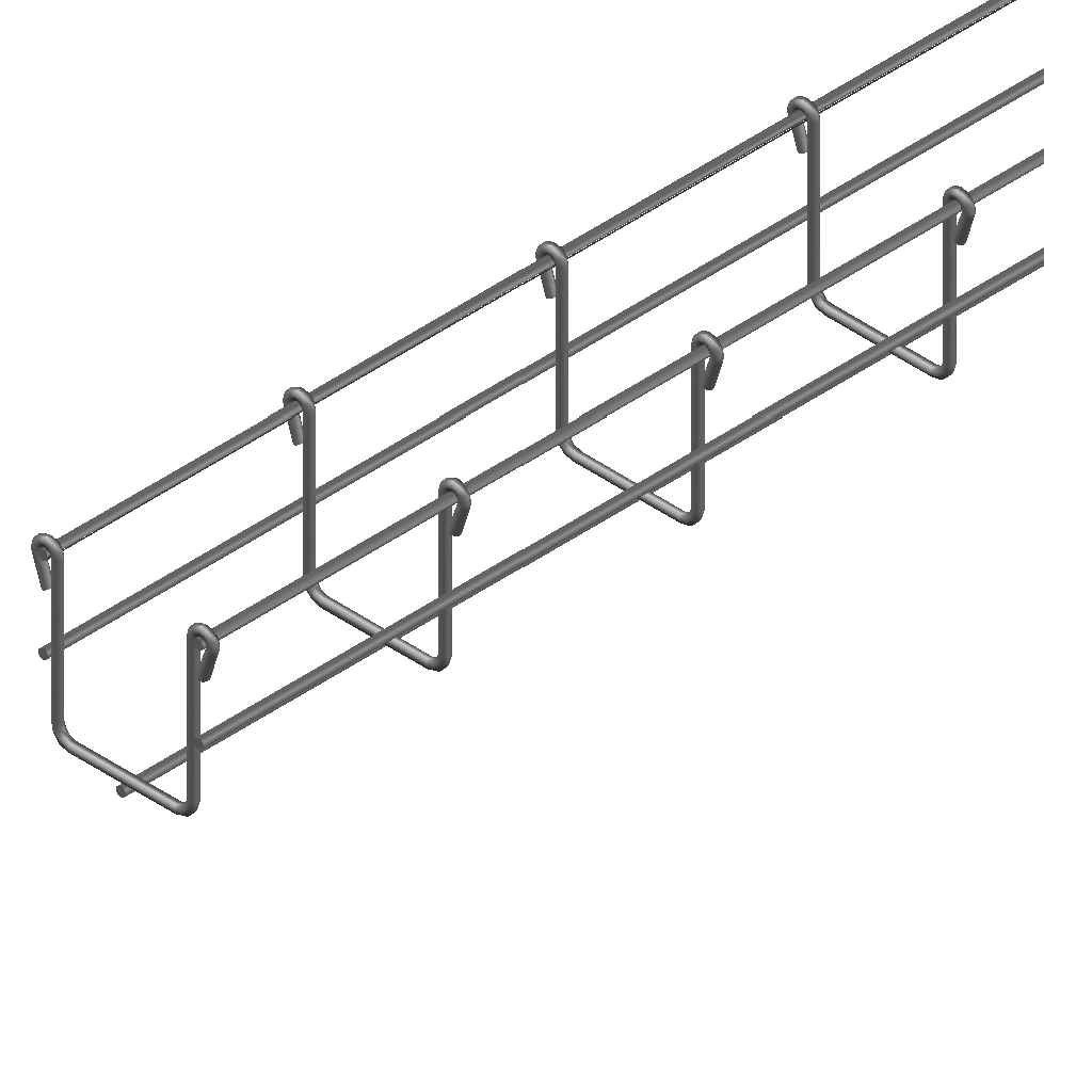 BANDEJA P/CABLE 3MT 66X50MM ELECTROZINCADO  CHAROFIL EZ