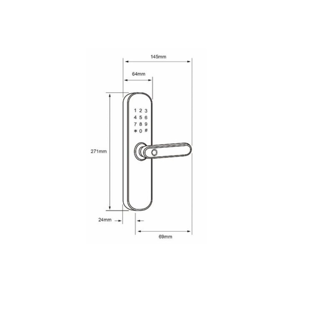 CERRADURA WIFI BIDIRECCIONAL 0.9W 6V NGO