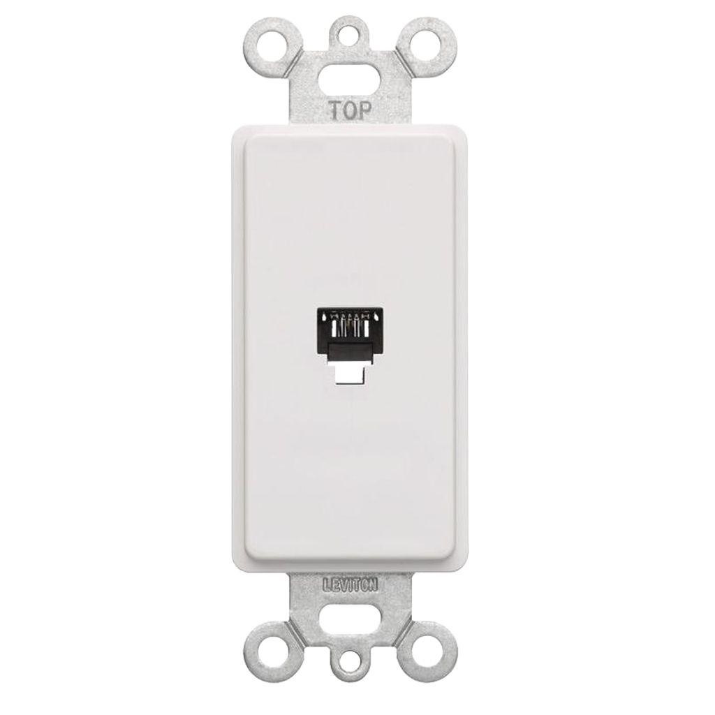 JACK TELEFONICO DECORA 4 VIAS BLANCO