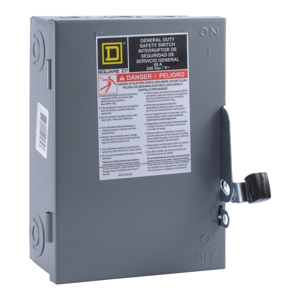 INTERRUPTOR SEG 3P 60A 240V NEMA 1