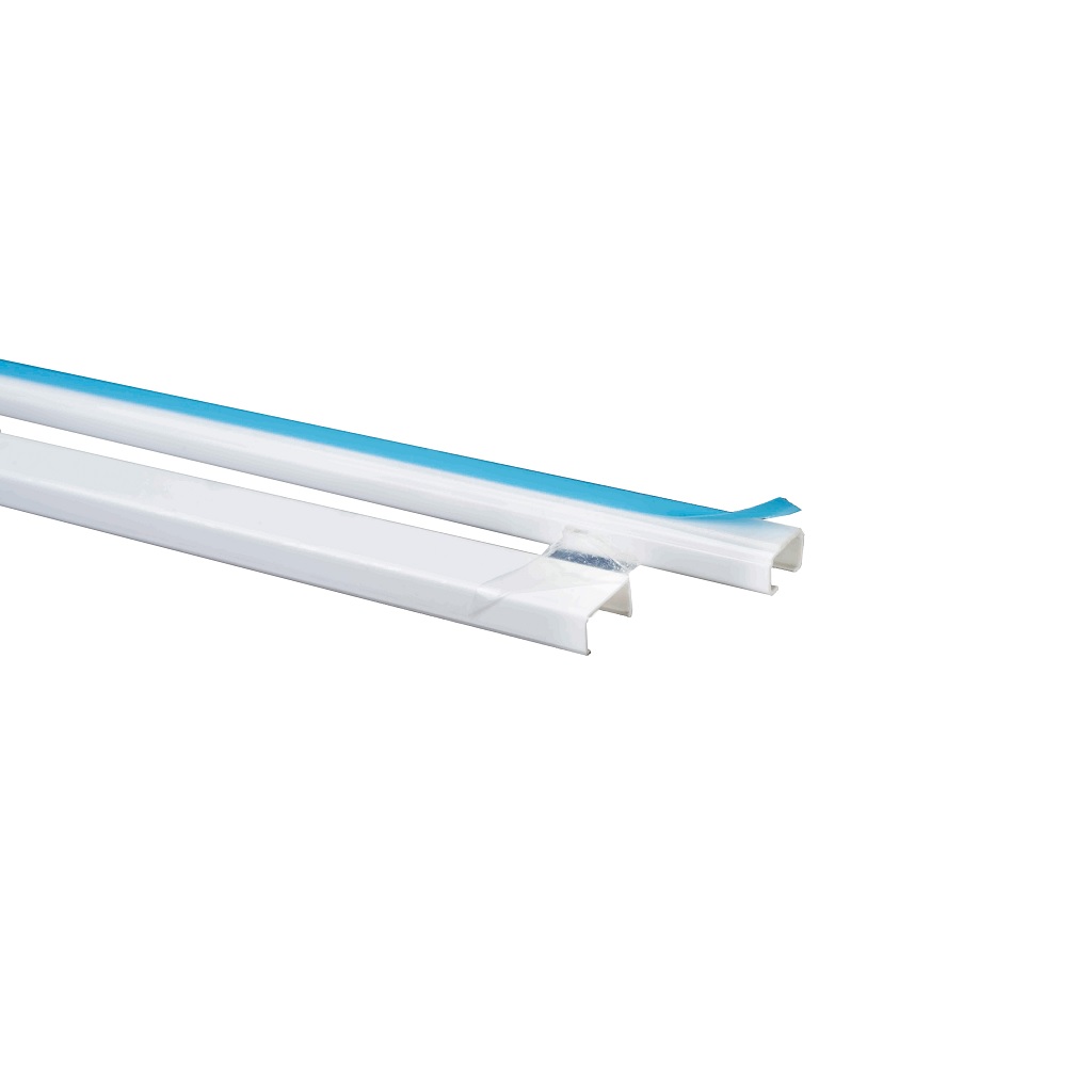 CANALETA DE PVC C/TAPA DE 7X13X2000mm C/ADHESIVO BCO