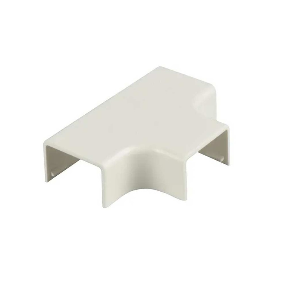 SECCION T DE PVC P/CANALETA 20X20MM BLANCO