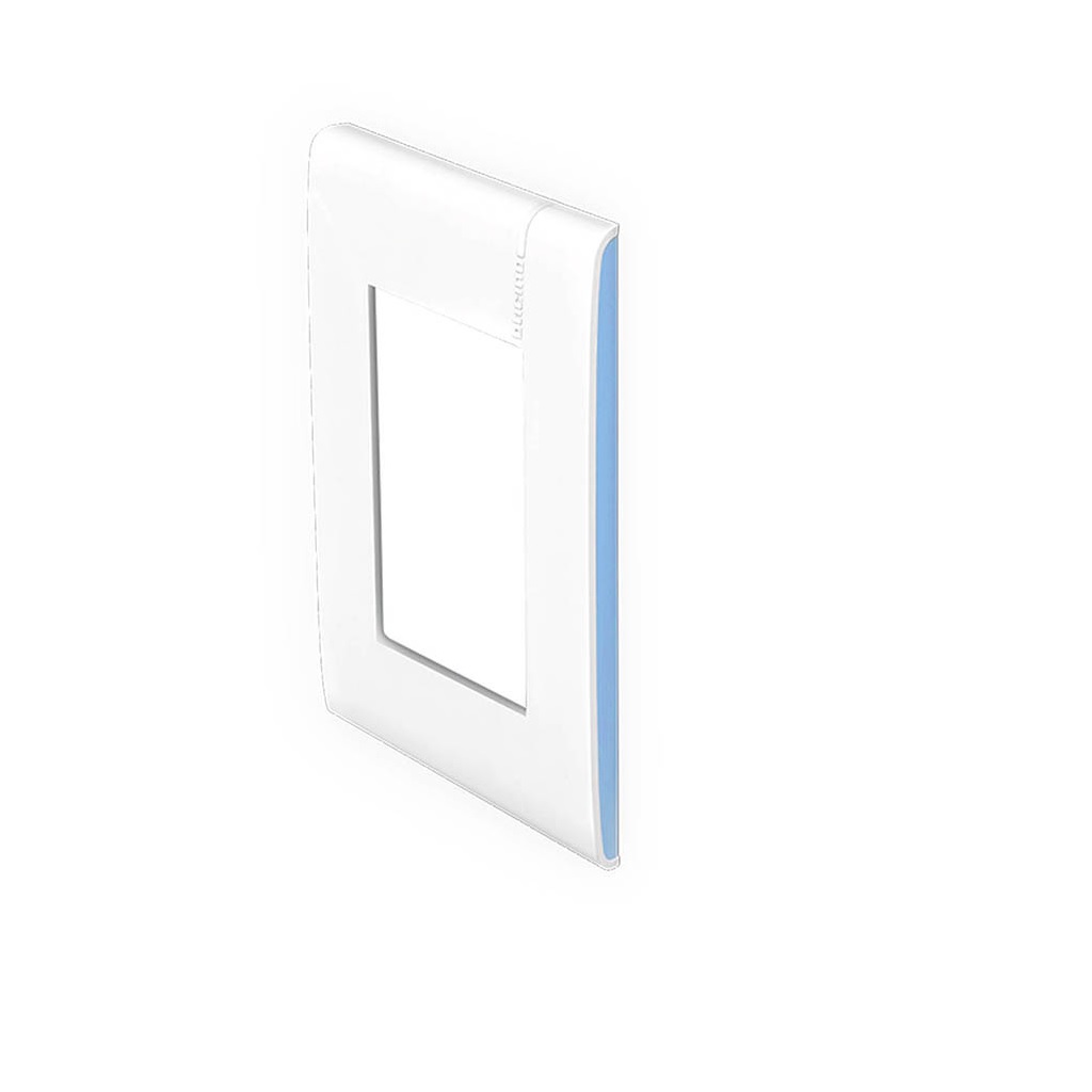 PLACA 3M BLANCO C/CHASIS C/LATERALES AQUA RESINA ABS