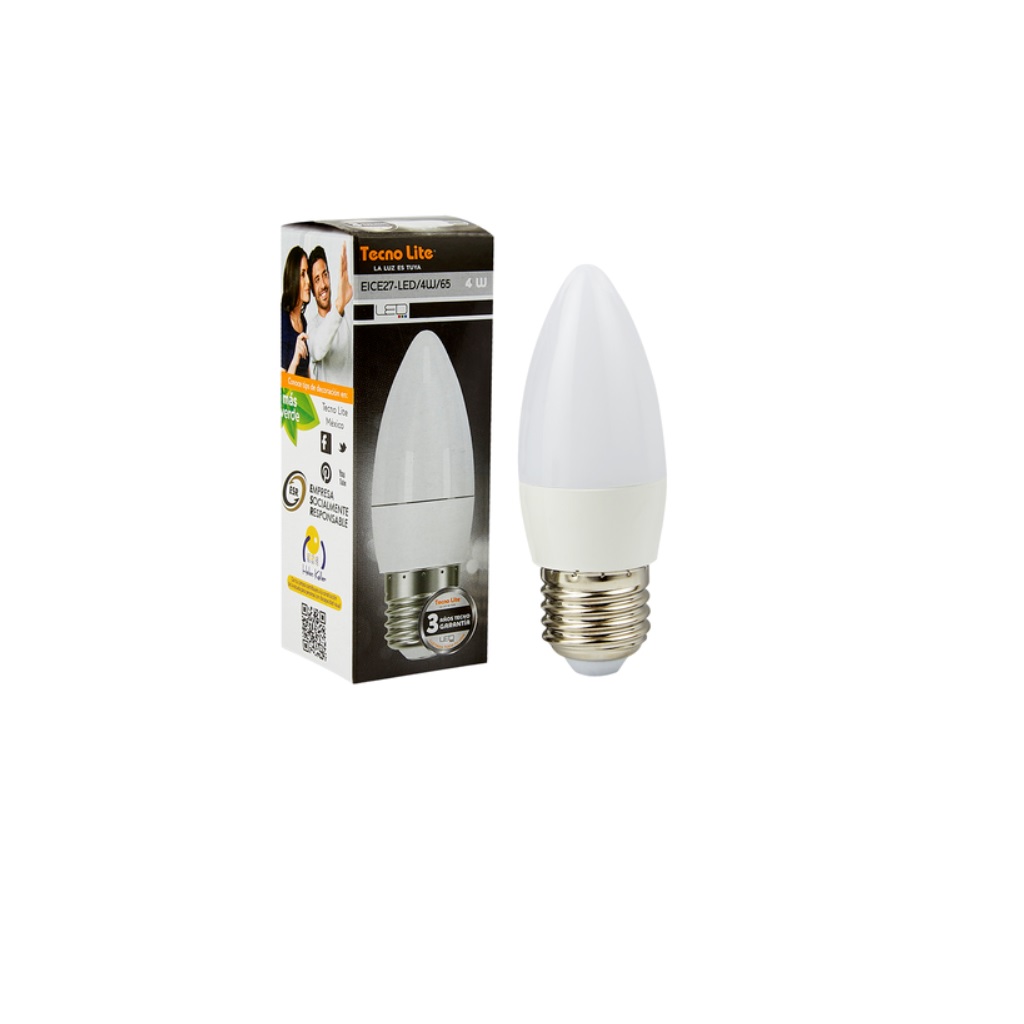 LAMP LED VELA E27 4W 100-127V 50K TECNOLITE