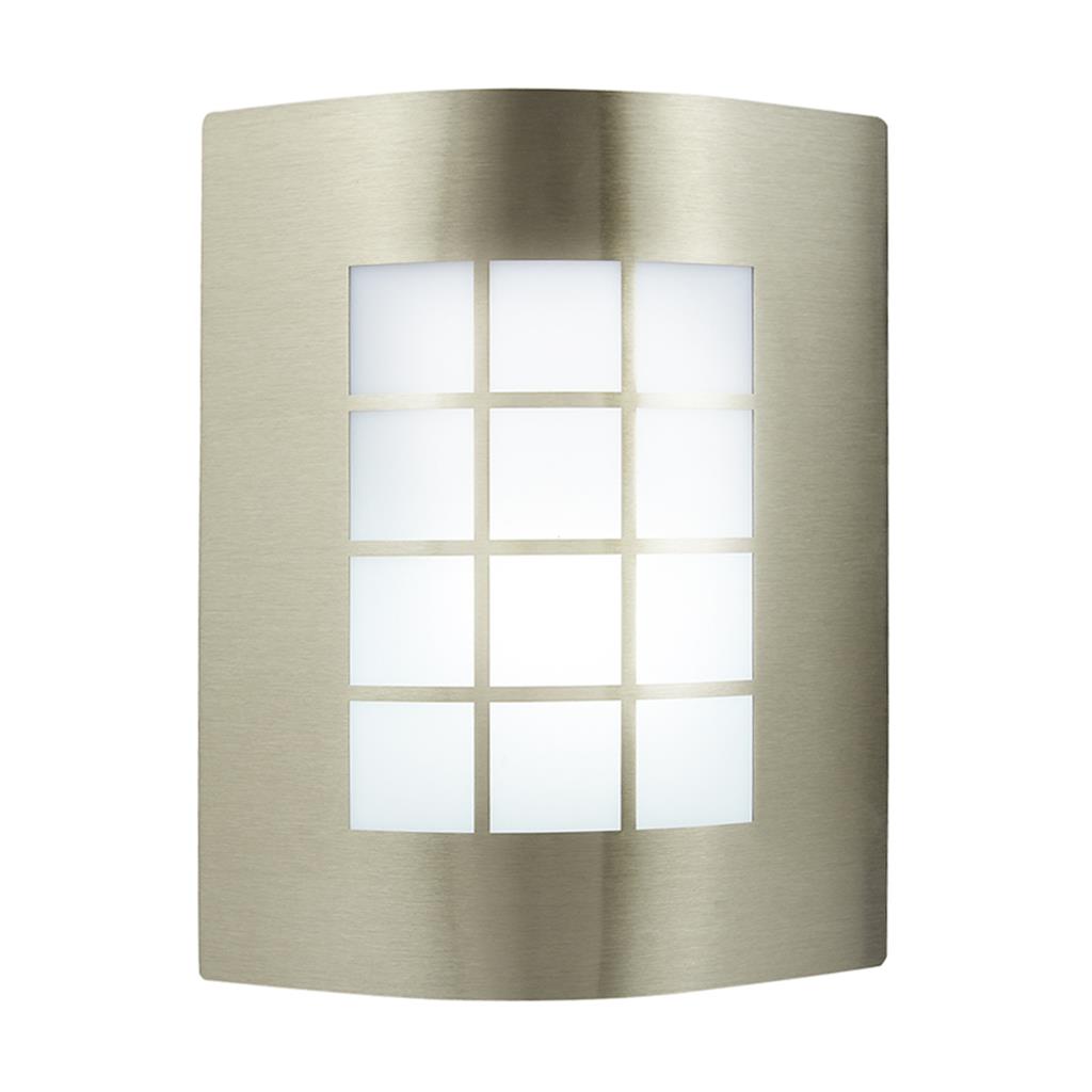 LUM EXT MURO 15W 100-240V SATIN S/LAMP TURIN I TECNO