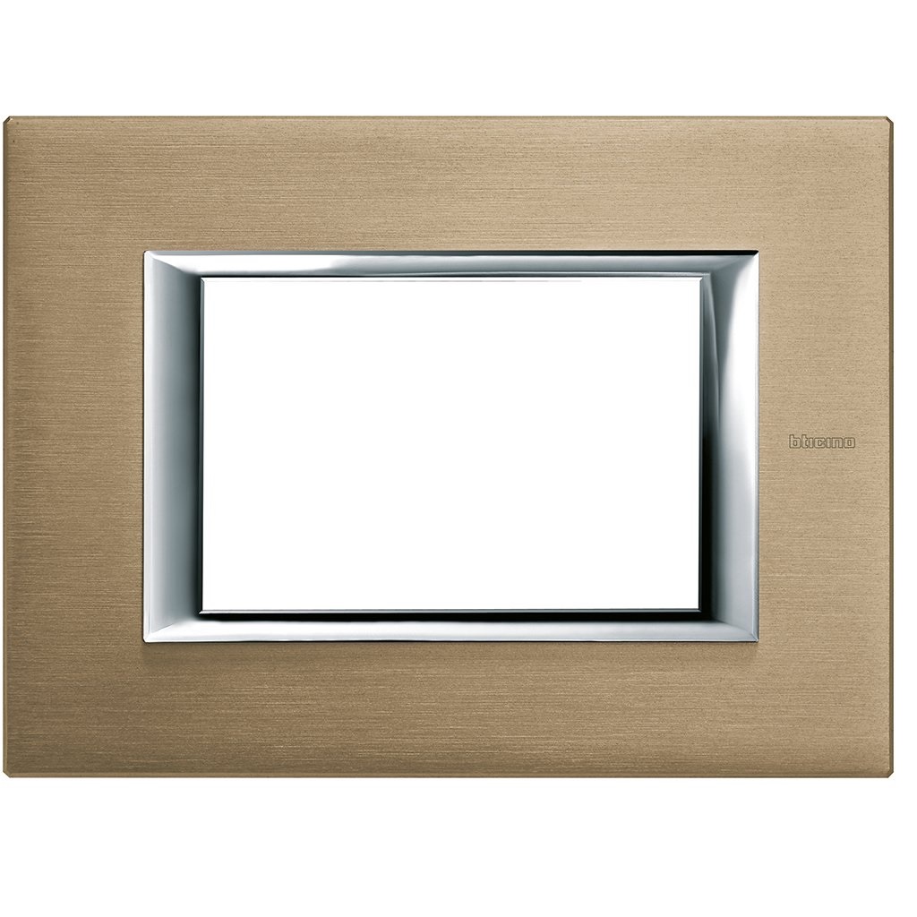 PLACA ALUM RECTANGULAR COLOR TITANIO SATINADO 3 MOD AXOLUTE