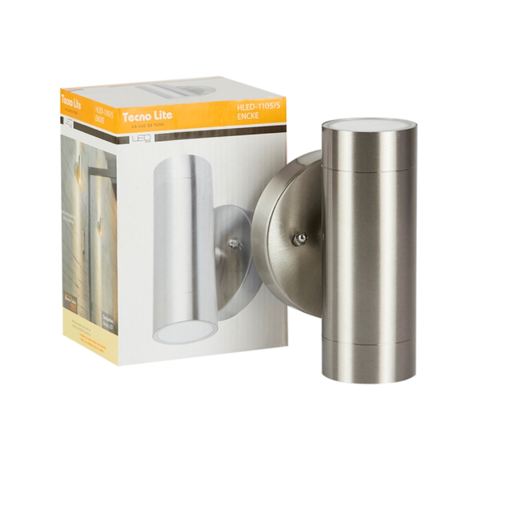 LUM EXT/ARB MURO LED 9W 100-127V 30K SATIN ENCKE TECNO