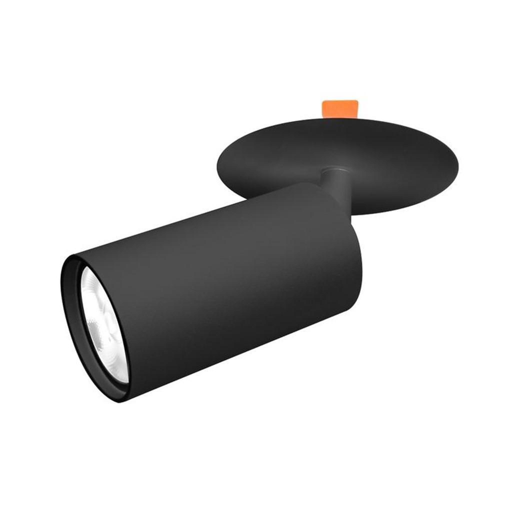 LUM EMP TECHO DIRIG P/GU10 277V NEGRO S/LAMP ILUMILEDS