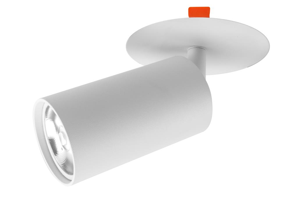 LUM EMP TECHO DIRIG P/GU10 277V BLANCO S/LAMP ILUMILEDS