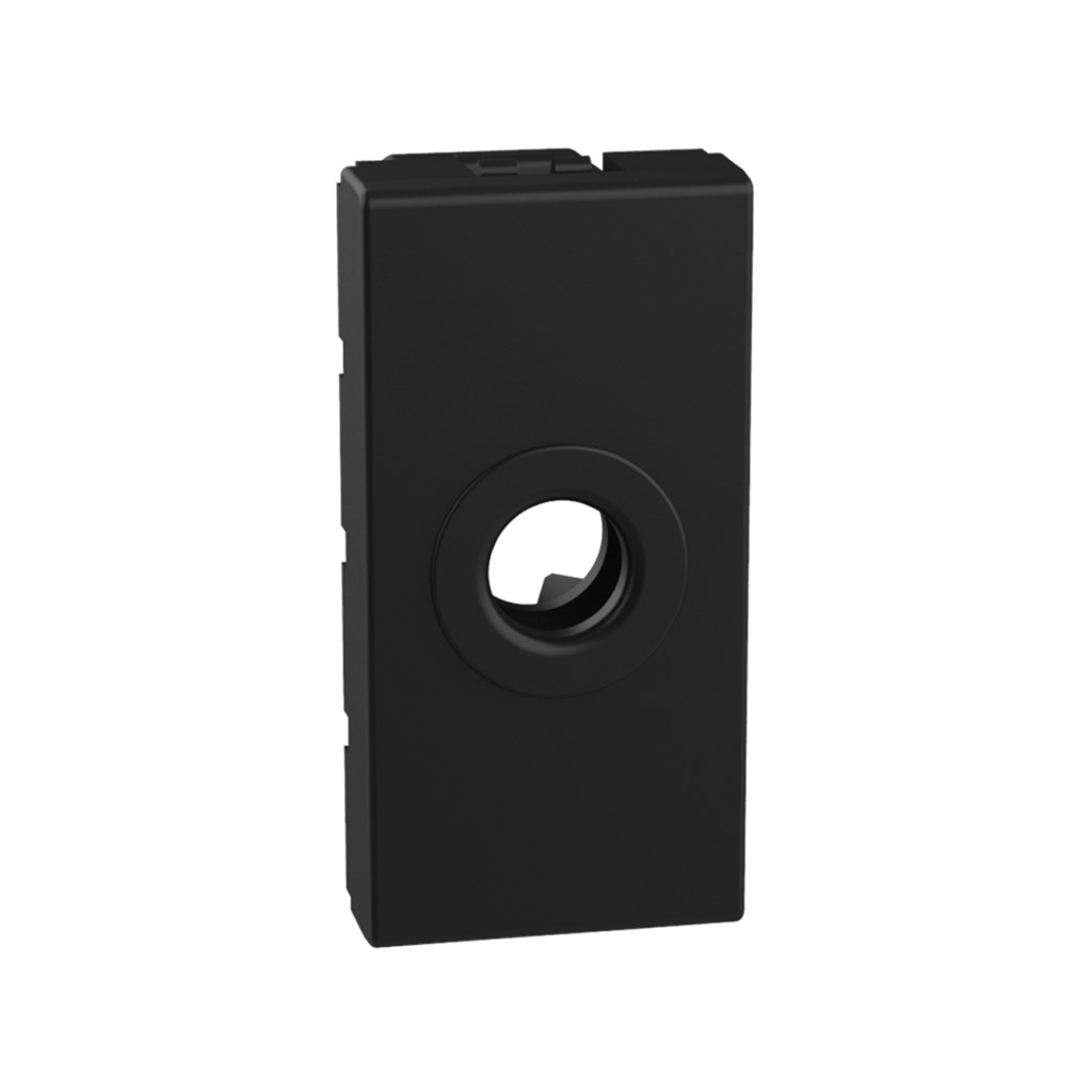 MODULO C/SALIDA P/CABLE 1MOD NEGRO MATE