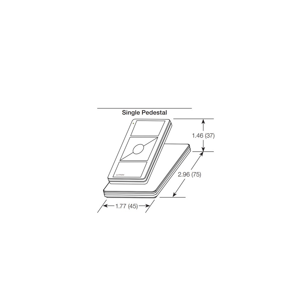 ACCESORIO DE MESA PEDESTAL PICO INDIV BLANCO