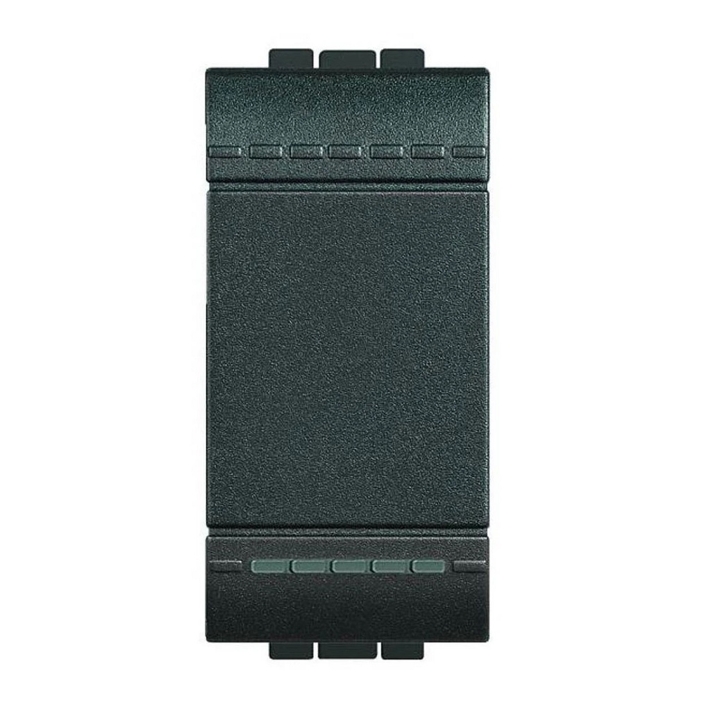 INTERRUPTOR SENCILLO 1 MODULO NEGRO