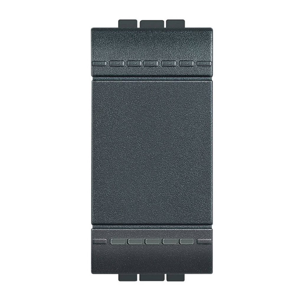 INTERRUPTOR CUATRO VIAS 1 MODULO NEGRO