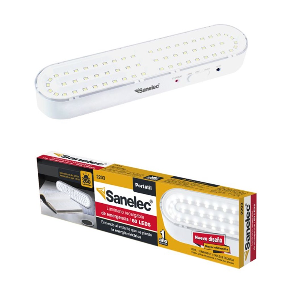 LAMP LED EMERGENCIA RECARGABLE PRO 60 LED LITIO