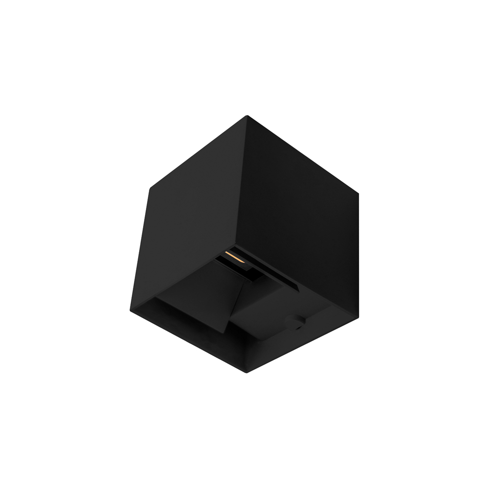 LUM SOB MURO LED 6W 85-265V 30K NEGRO