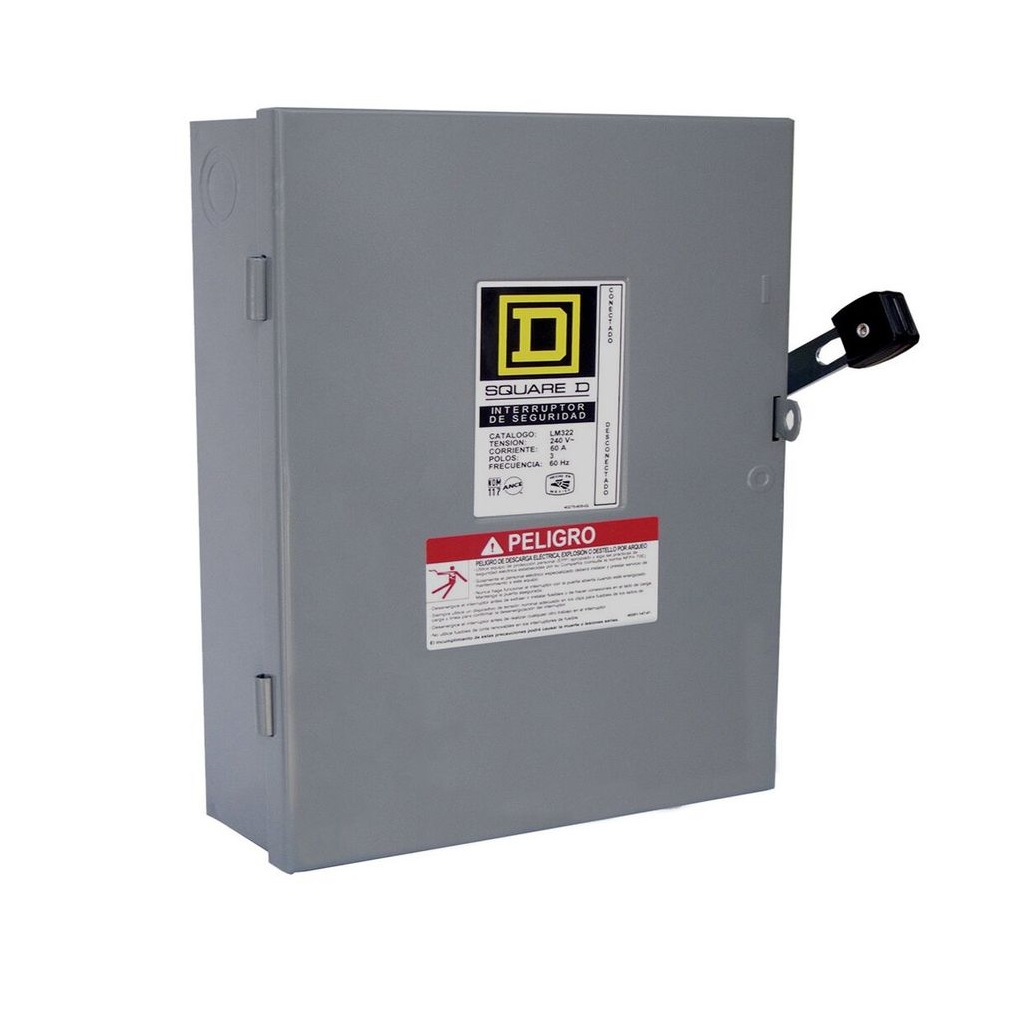 INTERRUPTOR SEGURIDAD LIGERO 240V 3X60A AR