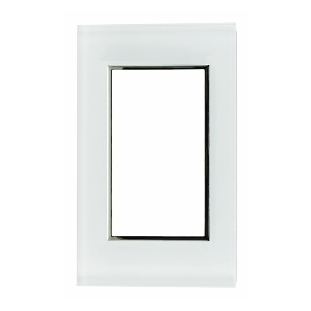 PLACA DE KRISTAL 3 MODULO DE 1/3 KRISTALO BLANCA
