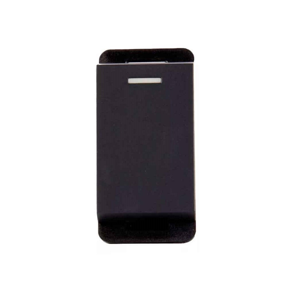 INTERRUPTOR SENC STALO Y KRISTALO 1/2 NEGRO MATE 10A-250V