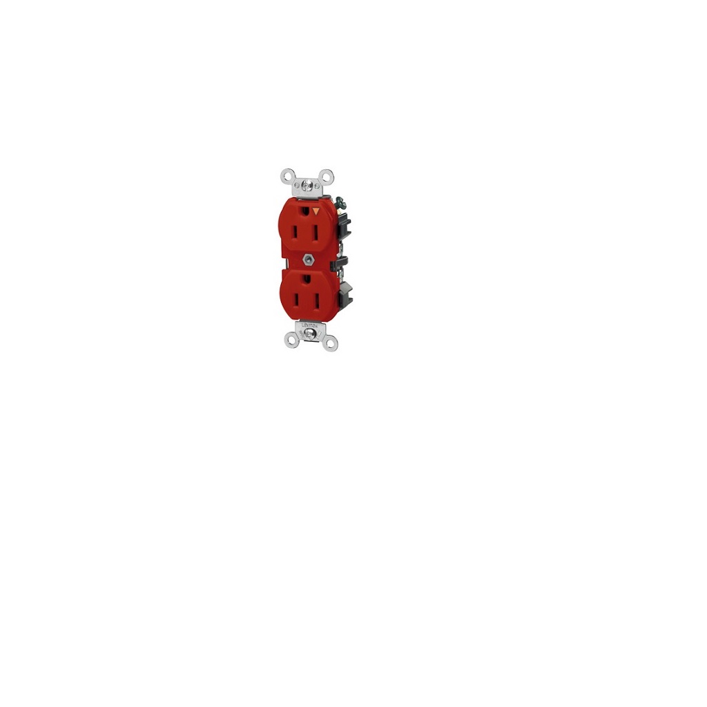 CONTACTO DPX 2P 3H 15A 125V 5-15R IND ROJO