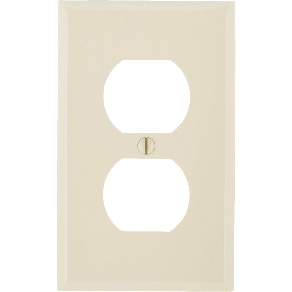 PLACA NYLON P/CONTACTO DUPLEX MARFIL